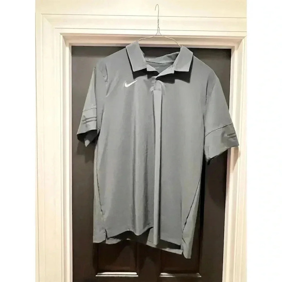 Nike Men's Dri-FIT Golf Polo Shirt Gray XL Short Sleeve Casual